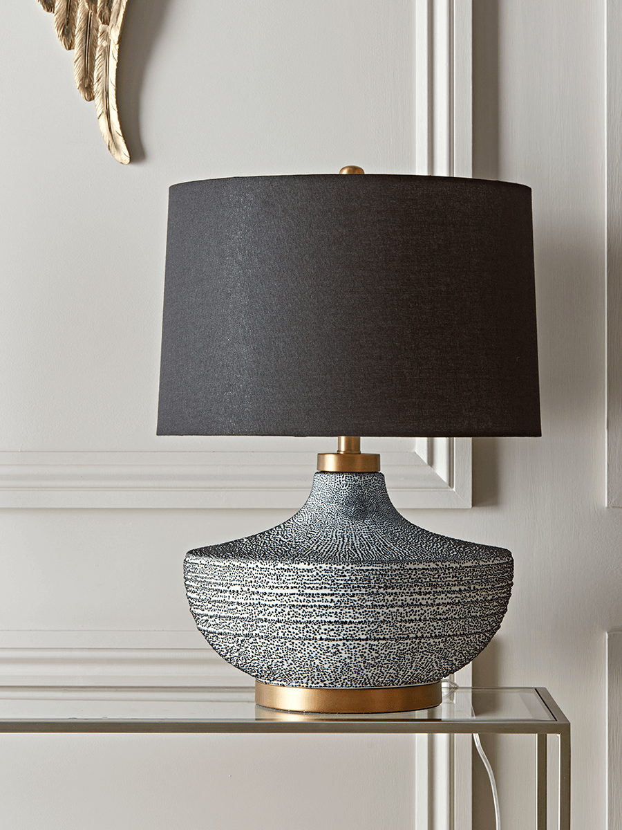 

Monochrome Speckled Table Lamp