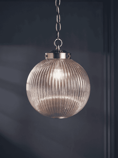 Deco Round Fluted Pendant