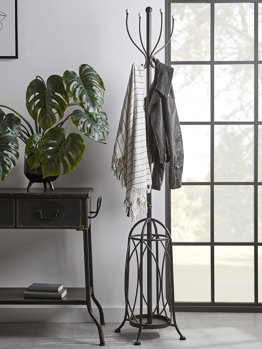 

Industrial Standing Coat Rack