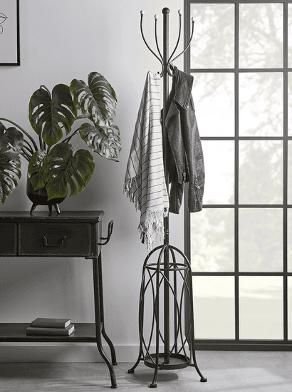 Industrial Standing Coat Rack
