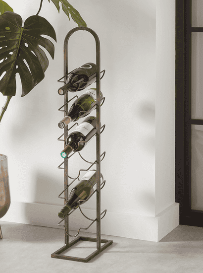Industrial Standing Wine Rack