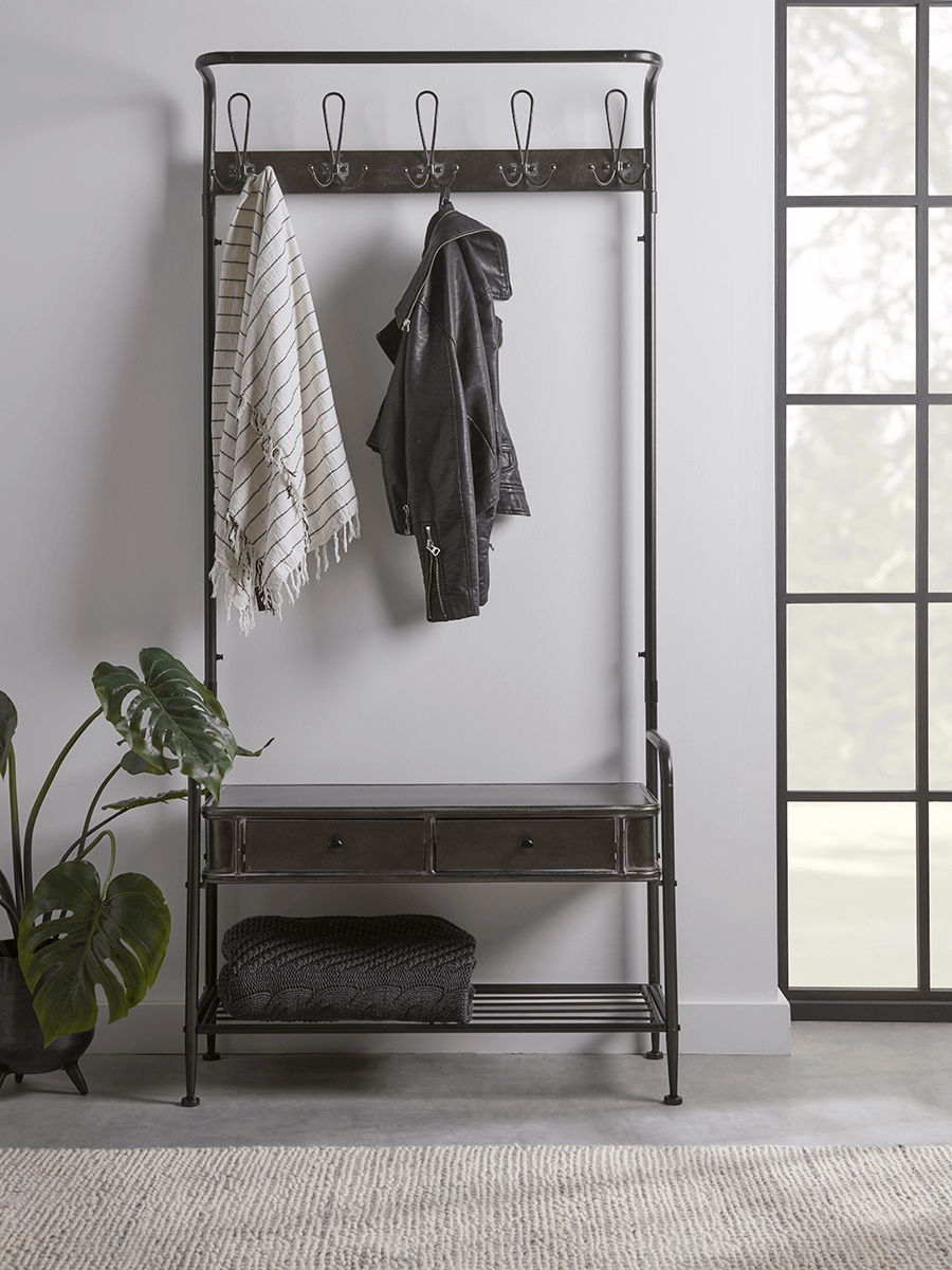 Product photograph of Industrial Storage Coat Rack from Cox and Cox