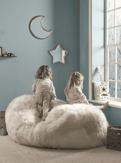 Sumptuous Sheepskin Double Beanbag - Ivory