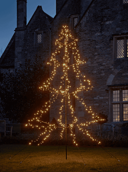 Outdoor Light Up Tiered Tree - 3m