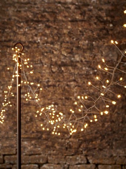 Indoor Outdoor Naked Wire Twinkle Cluster Lights