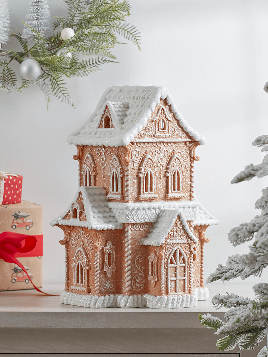 

NEW Faux Gingerbread House - Large