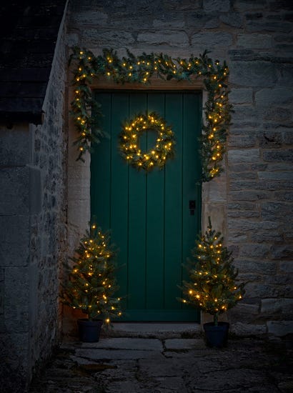 Fabulous Front Door Light Up Tree Set