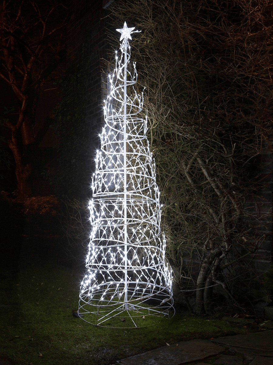 

NEW Icy White Light Up Spiral Tree