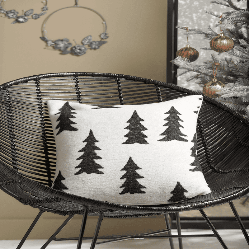 Black christmas pillows clearance