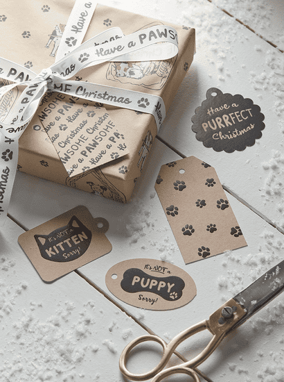 Purrfect Christmas Gift Tags
