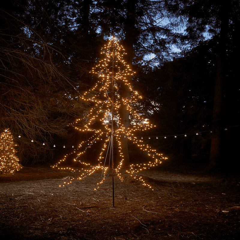 Outdoor Light Up Tiered Tree 4.5m