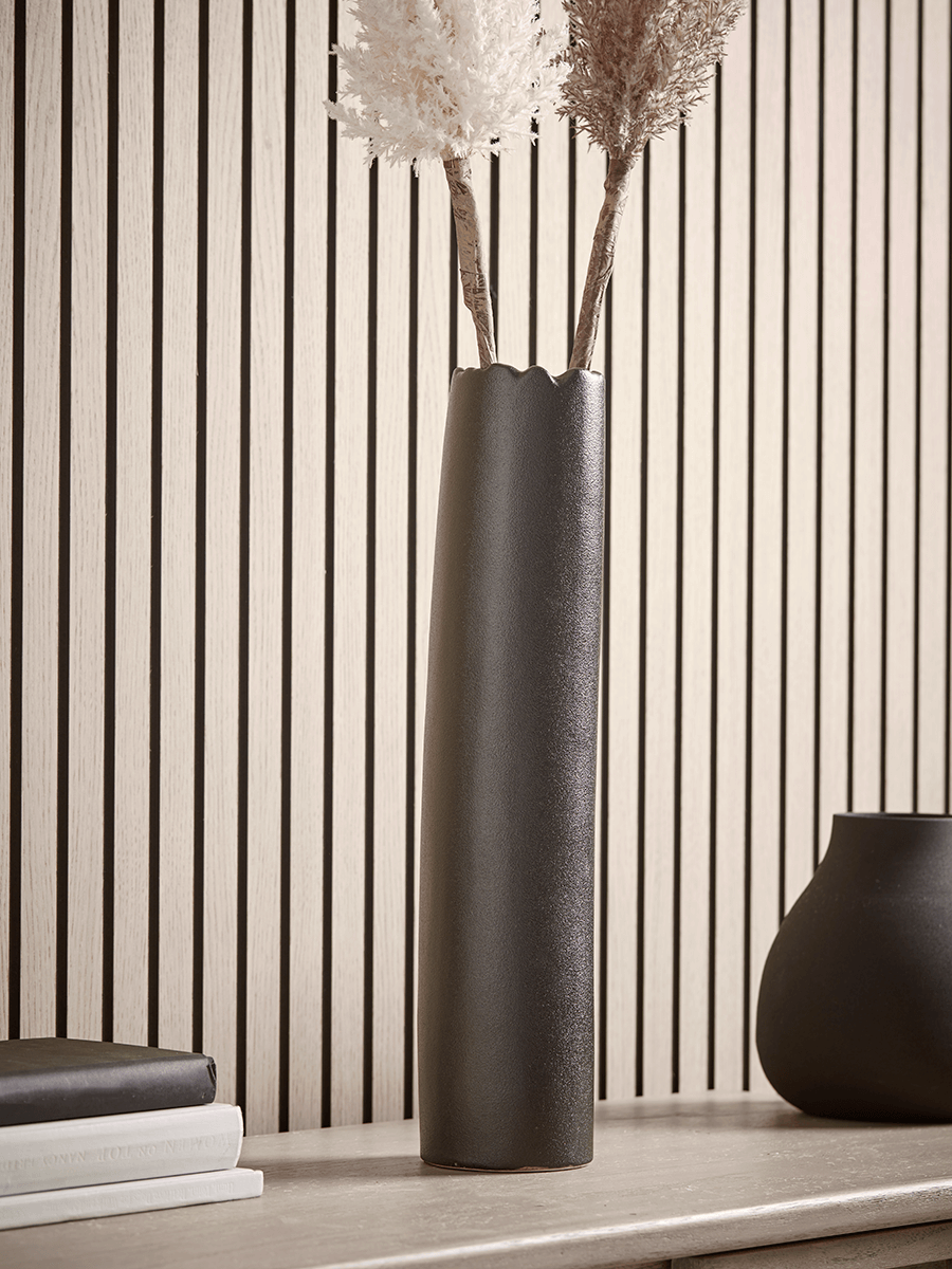 

Tall Slim Black Vase