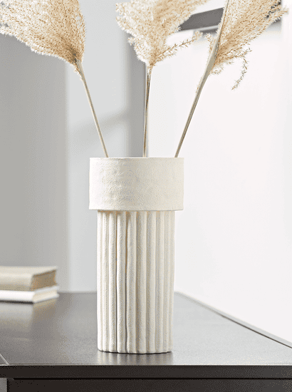 Ribbed Column Vase