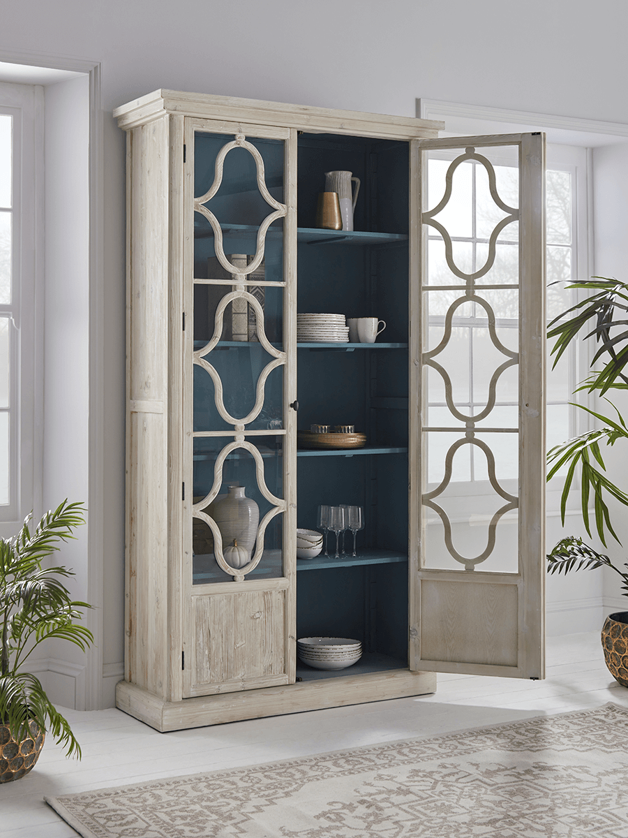 Product photograph of Maroq Display Cabinet from Cox and Cox