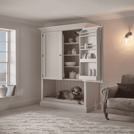 Dog bed in cupboard 2025