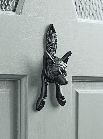 Fox Door Knocker - Black