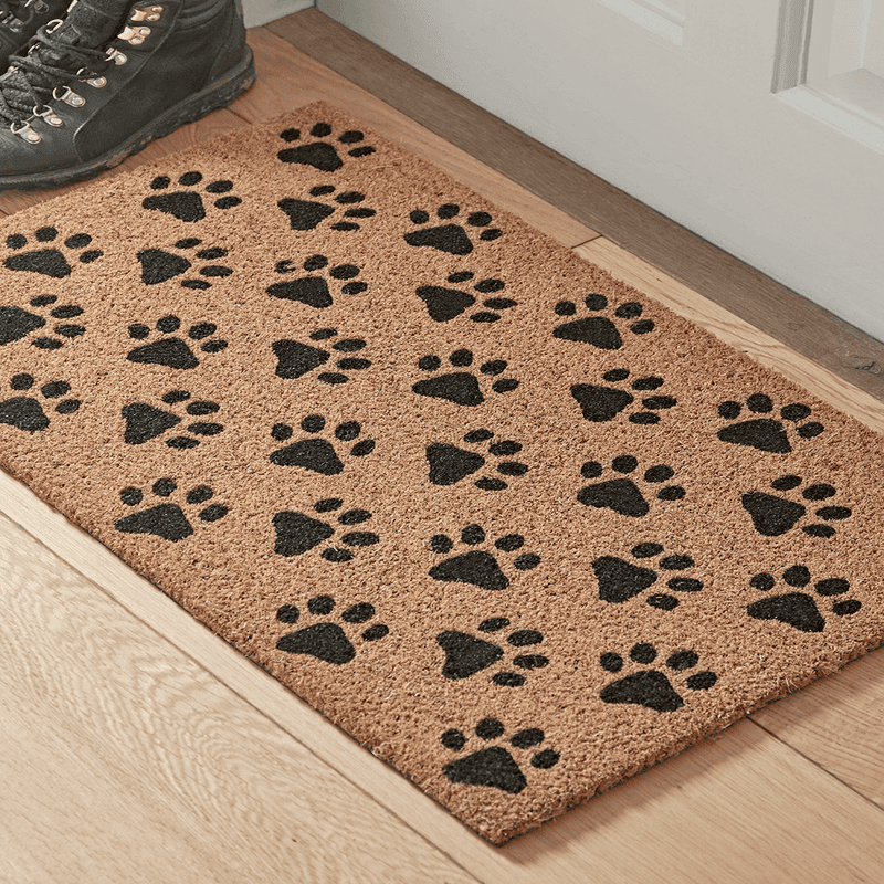 Dog paw doormat clearance