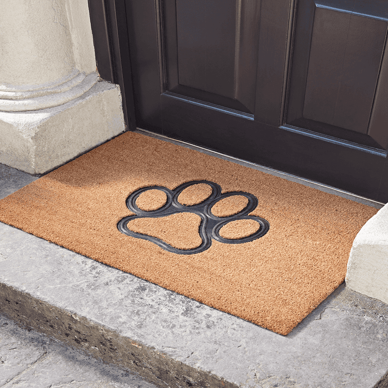 Dog paw doormat shop