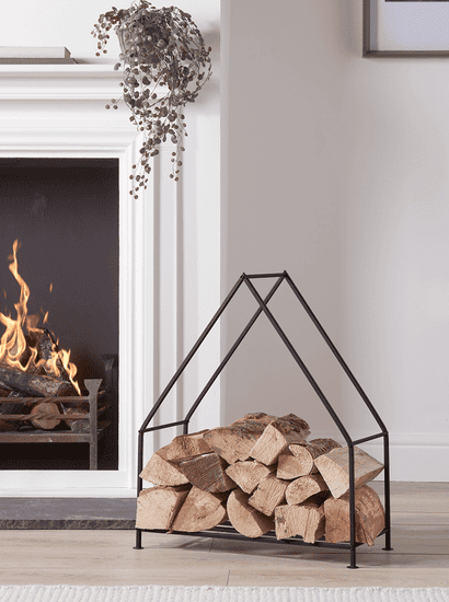 Black House Log Holder