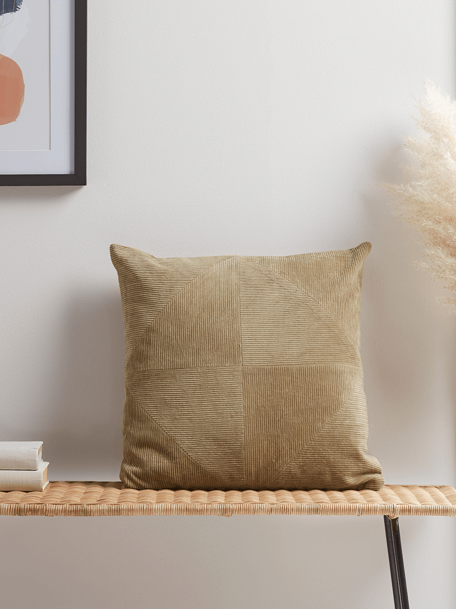 

Corduroy Cushion - Soft Khaki