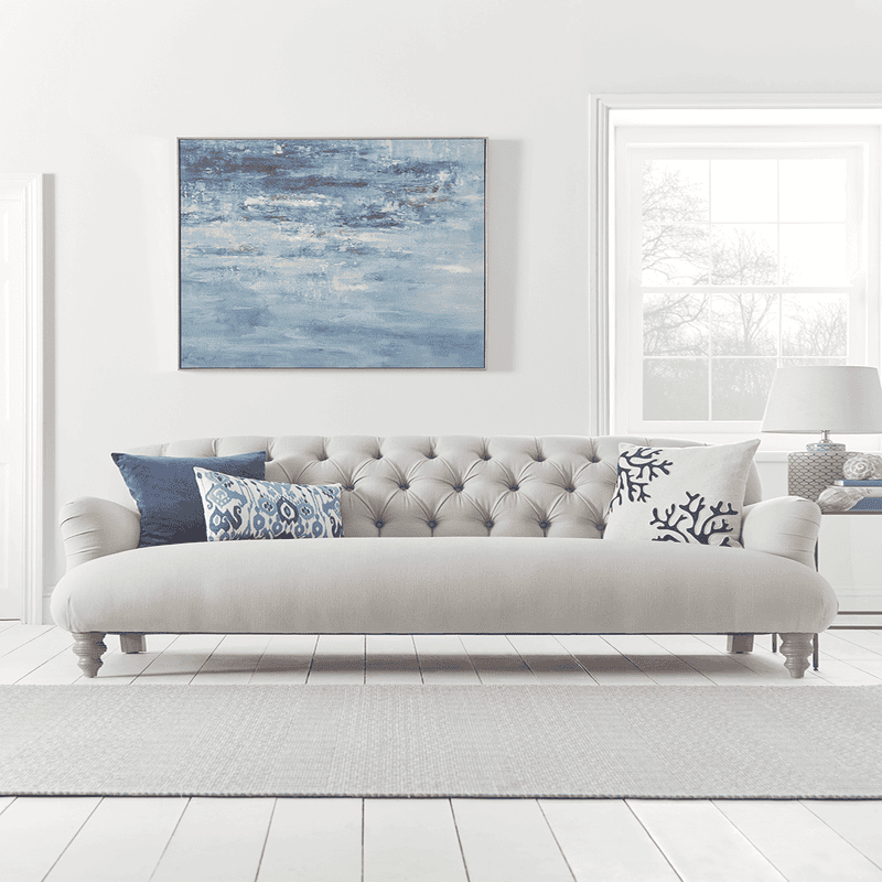 Grey three shop seater couch