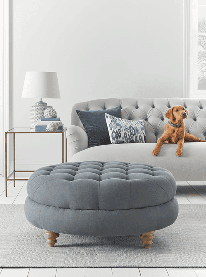 Margeaux Round Ottoman