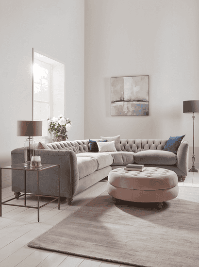 Dora Buttoned Modular Corner Sofa