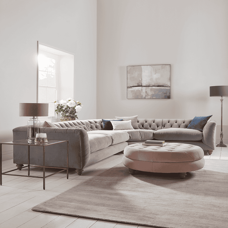 Dora Buttoned Modular Corner Sofa