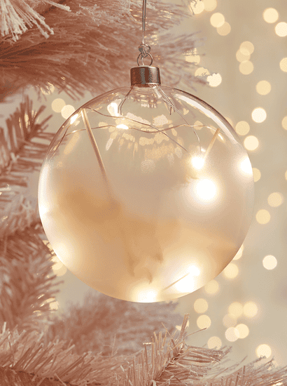 Light Up Dried Flower Bauble