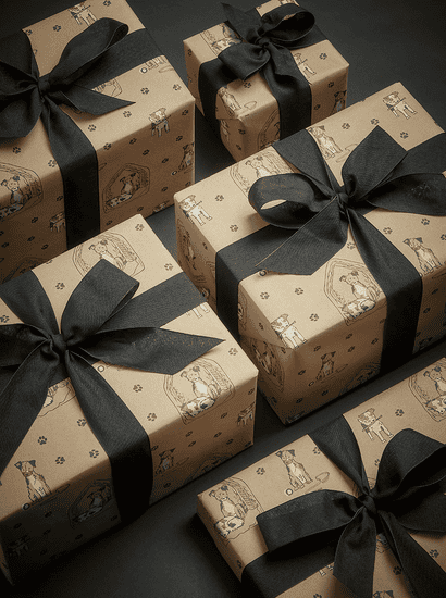 Dog Days Recycled Wrapping Paper - 10m