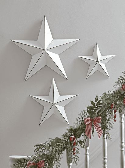 White Metal Star