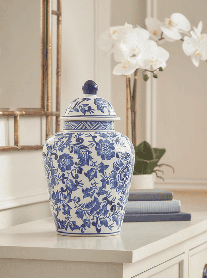 Floral Ginger Jar