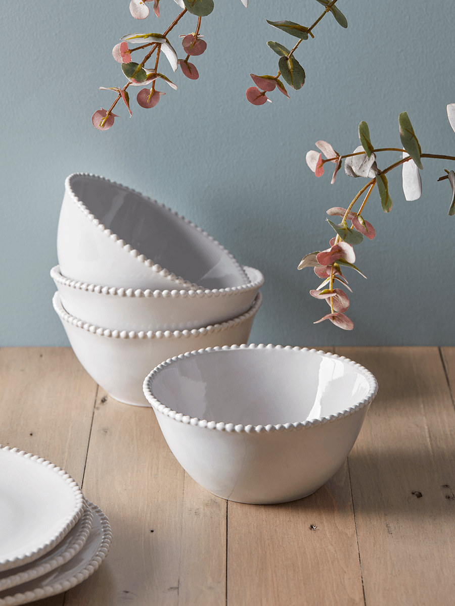 Product photograph of Four Ada Pasta Bowls from Cox and Cox.