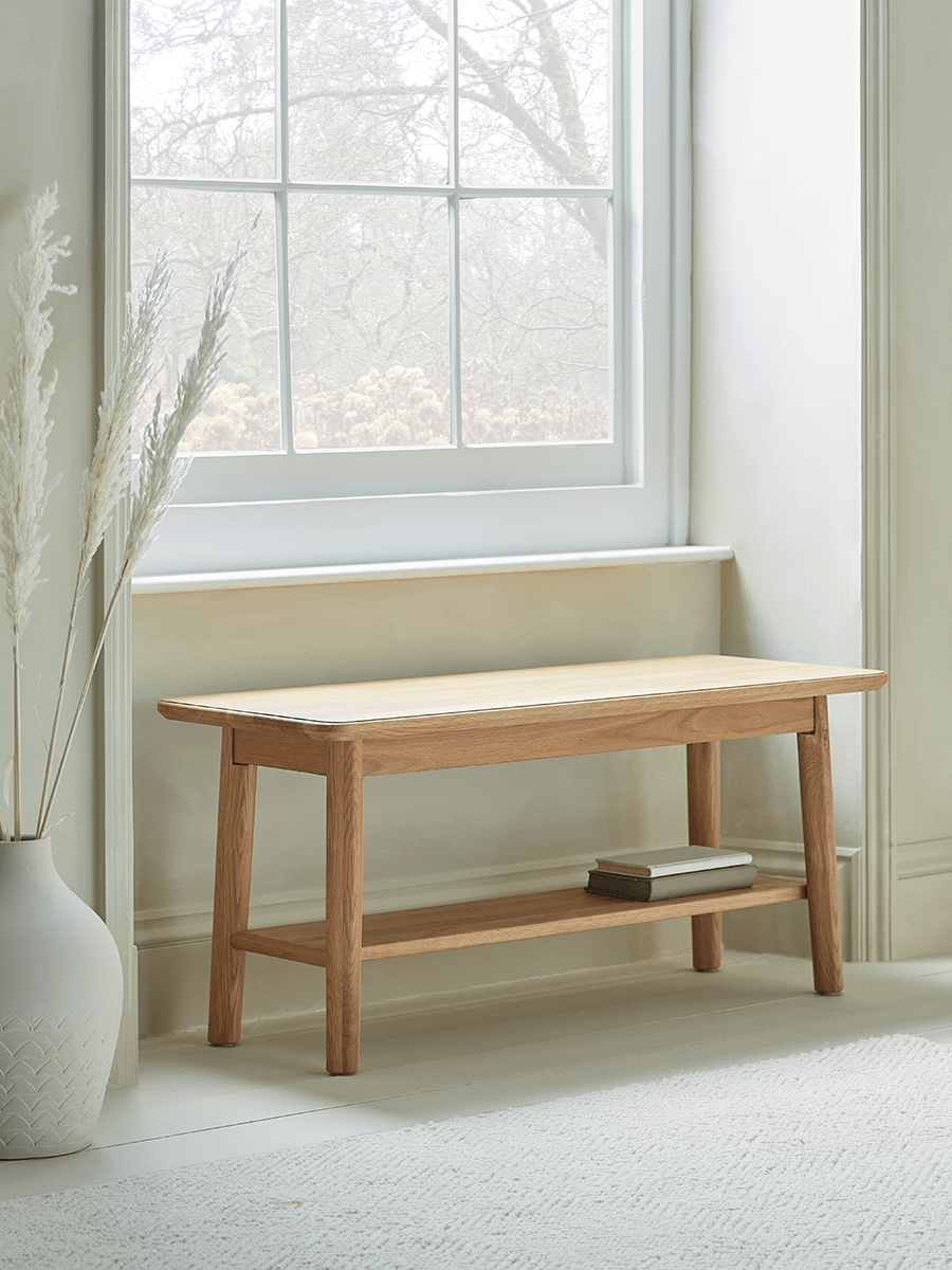 Photo of Oslo oak hallway bench