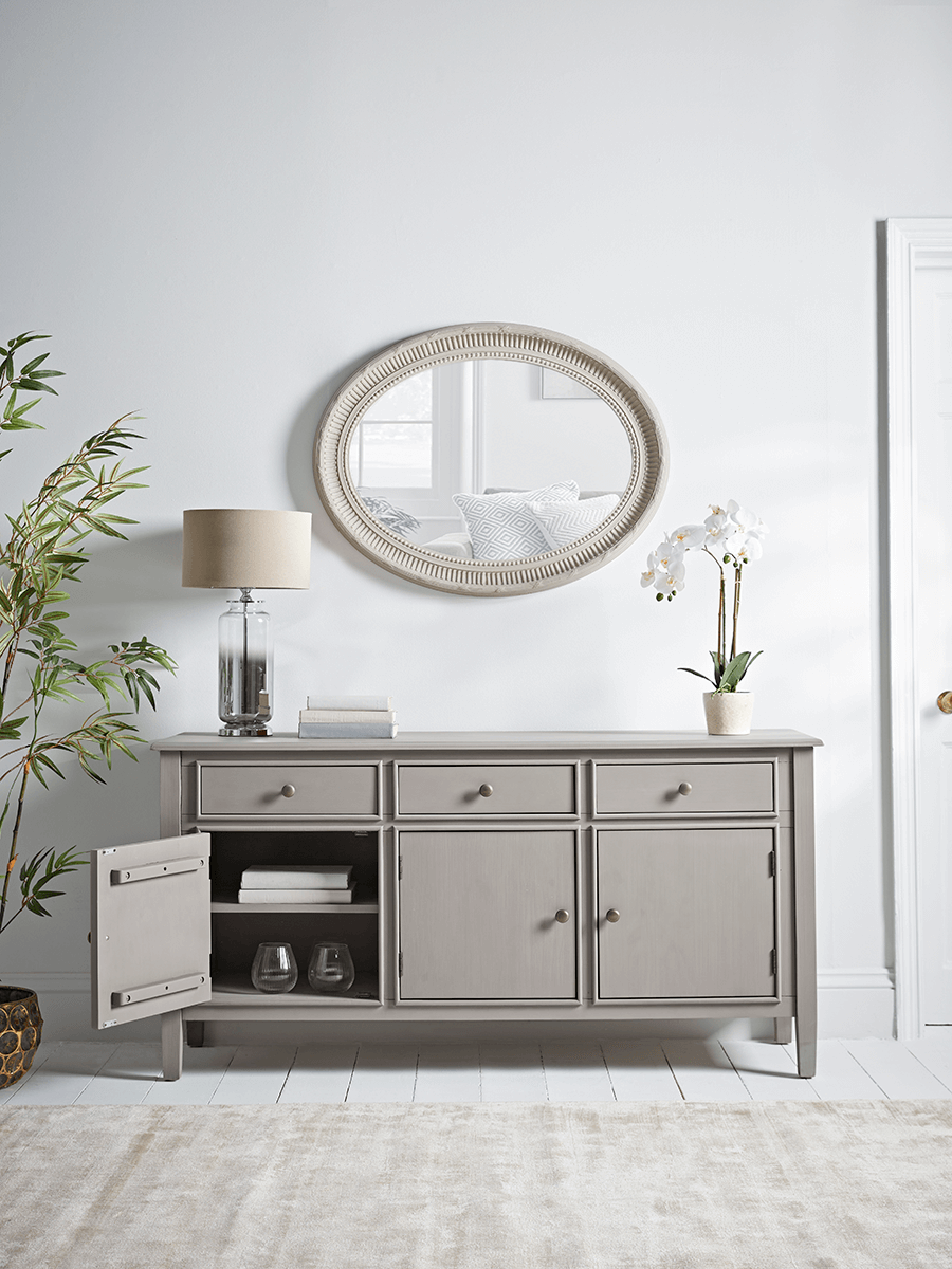 Product photograph of Camille Sideboard - Grey from Cox and Cox.