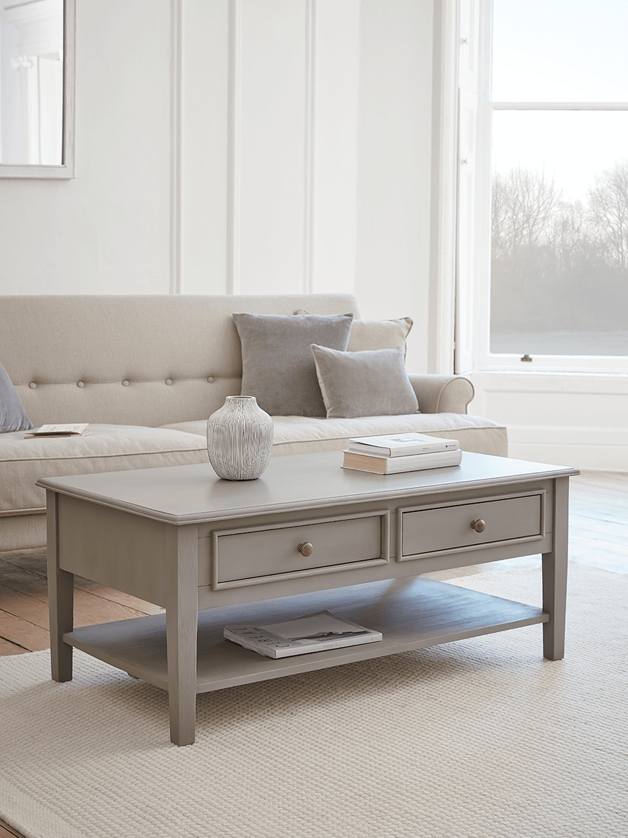 Product photograph of Camille Coffee Table - Grey from Cox and Cox