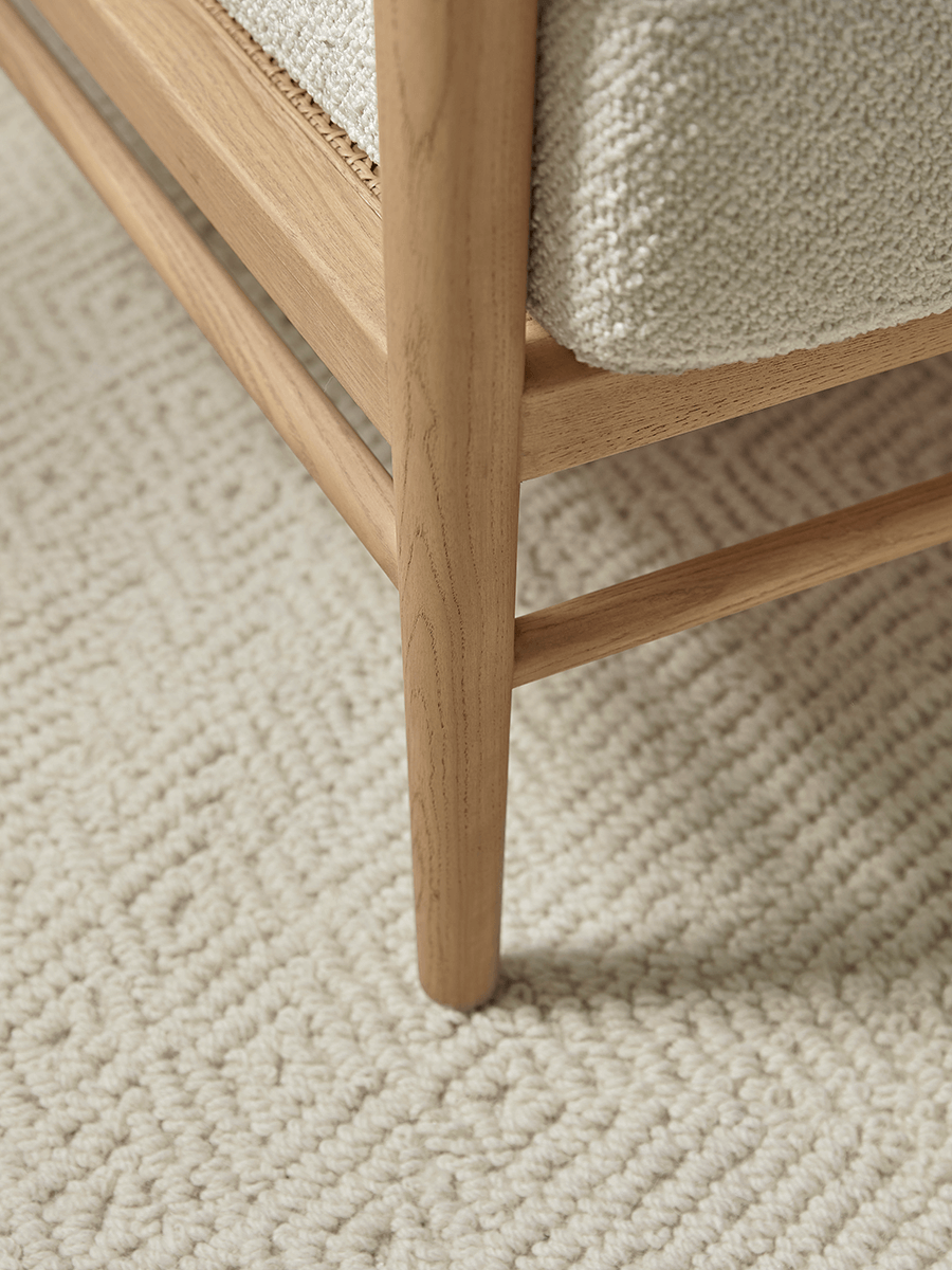 Product photograph of Boucl Cane Armchair from Cox and Cox.