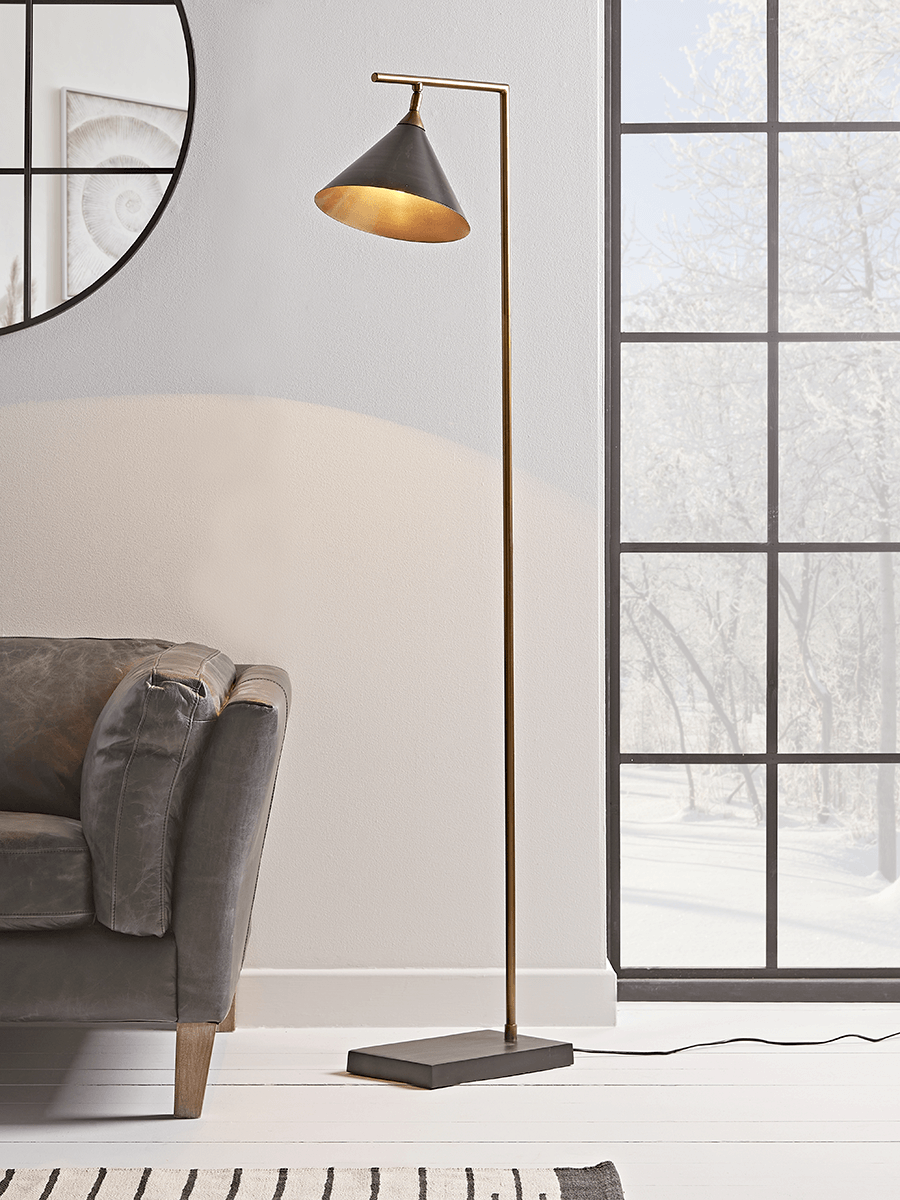 Product photograph of Ivar Floor Lamp from Cox and Cox.