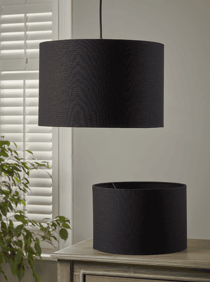 Black Linen Shade