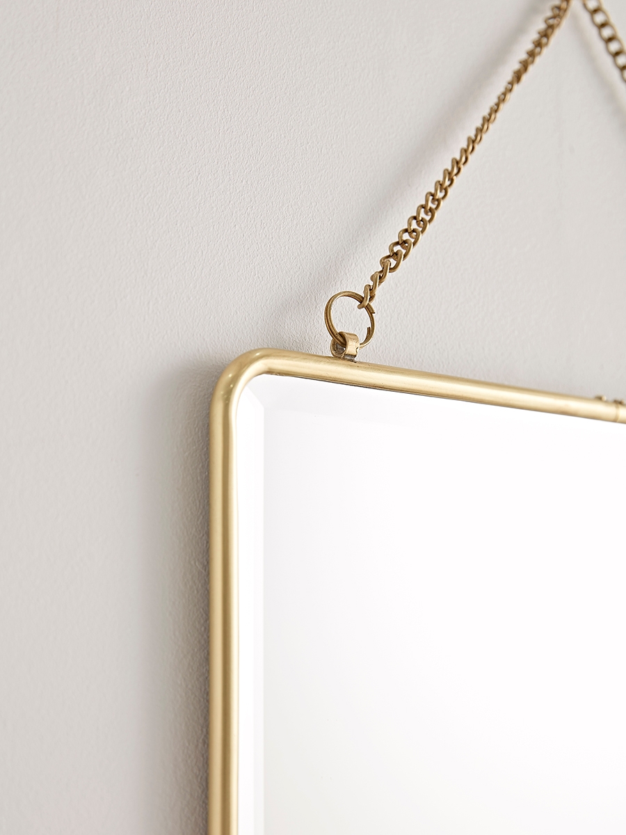 Product photograph of Antique Brass French Folding Mirror - Large from Cox and Cox.