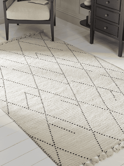 Adriana Rug - Cream and Black