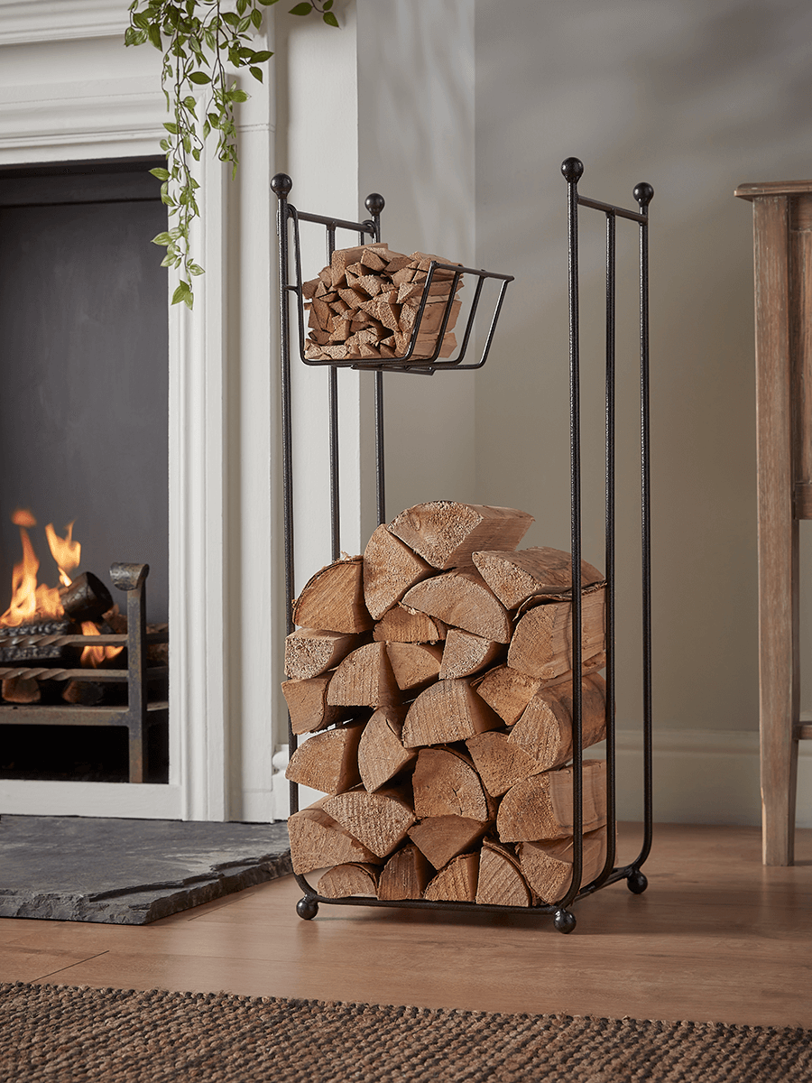 Tall Log and Kindling Holder