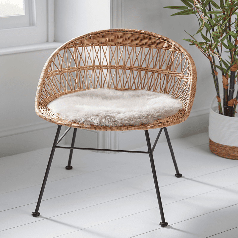 Sumptuous Sheepskin Seat Pad Oyster