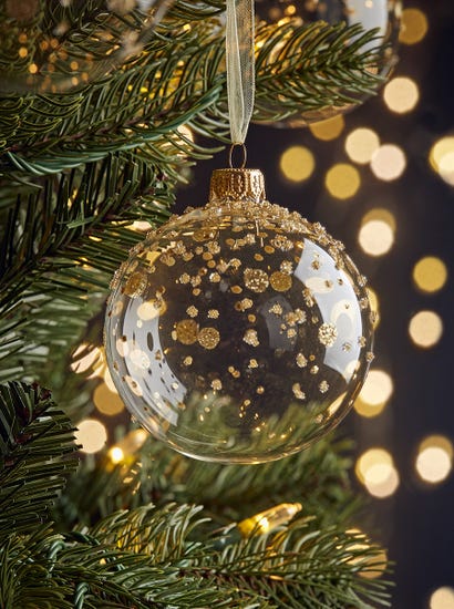 Six Golden Dots Baubles