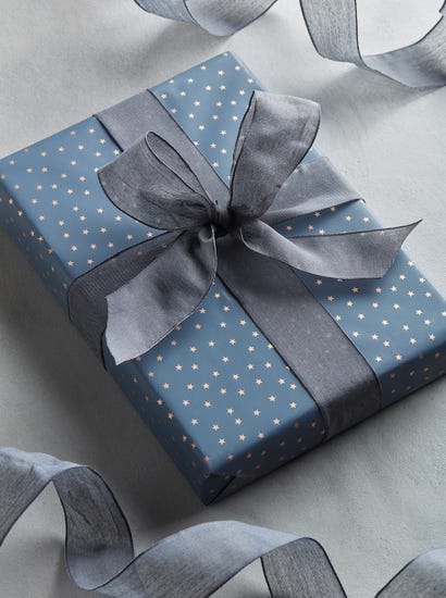 Voile Wired Ribbon - Charcoal