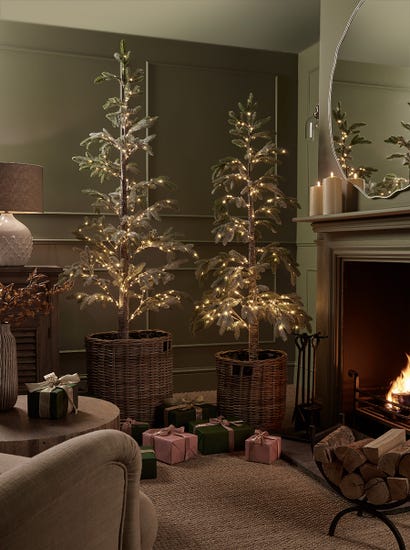 Indoor Outdoor Light Up Alpine Fir Tree