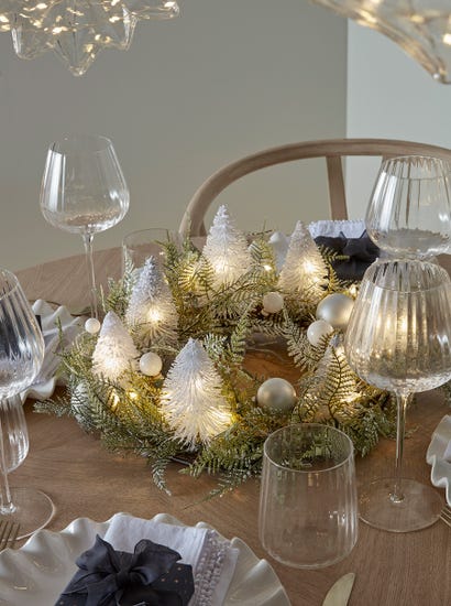 Light Up Brush Trees Centrepiece