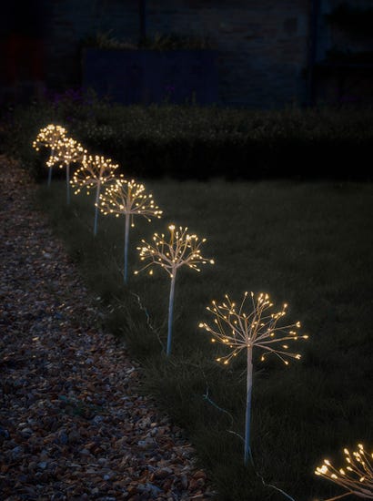Solar Flowerburst Path Lights
