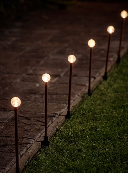 Crackle Ball Path Lights