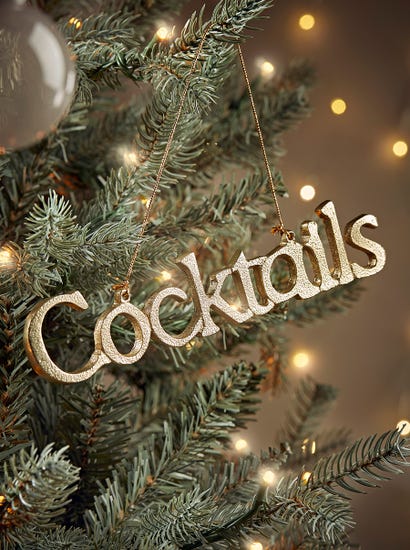 Cocktails Metal Hanging Decoration